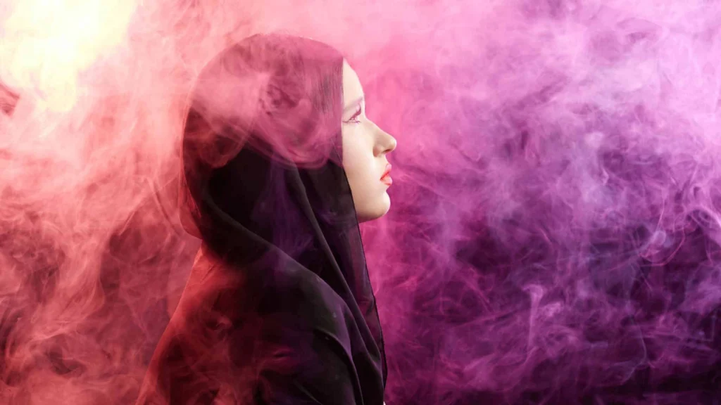 Woman looking distressed, struggling with oxycodone addiction