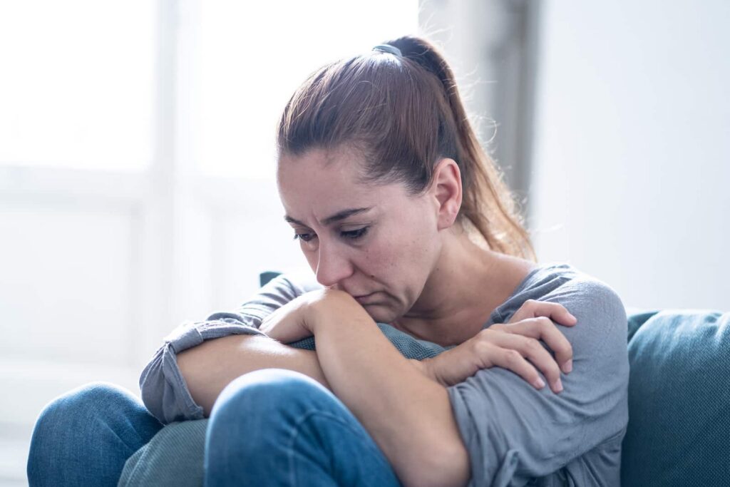 Person experiencing withdrawal symptoms from Juul