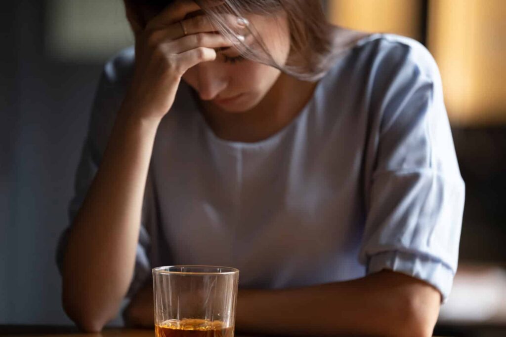 Person struggling with substance misuse involving Xanax and alcohol