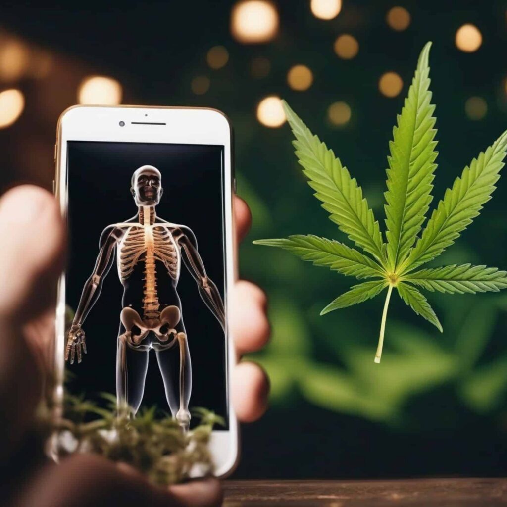 Illustration of methods for detoxing THC from the body