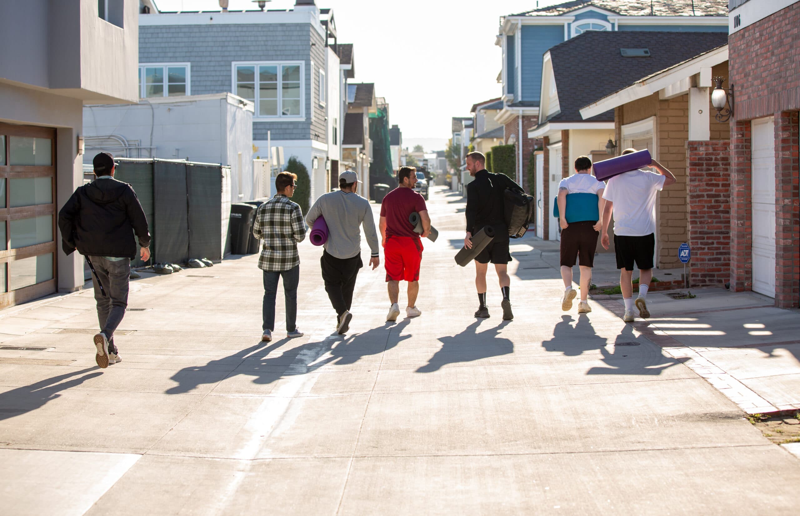 Men participating in a men&rsquo;s addiction rehab program in Orange County