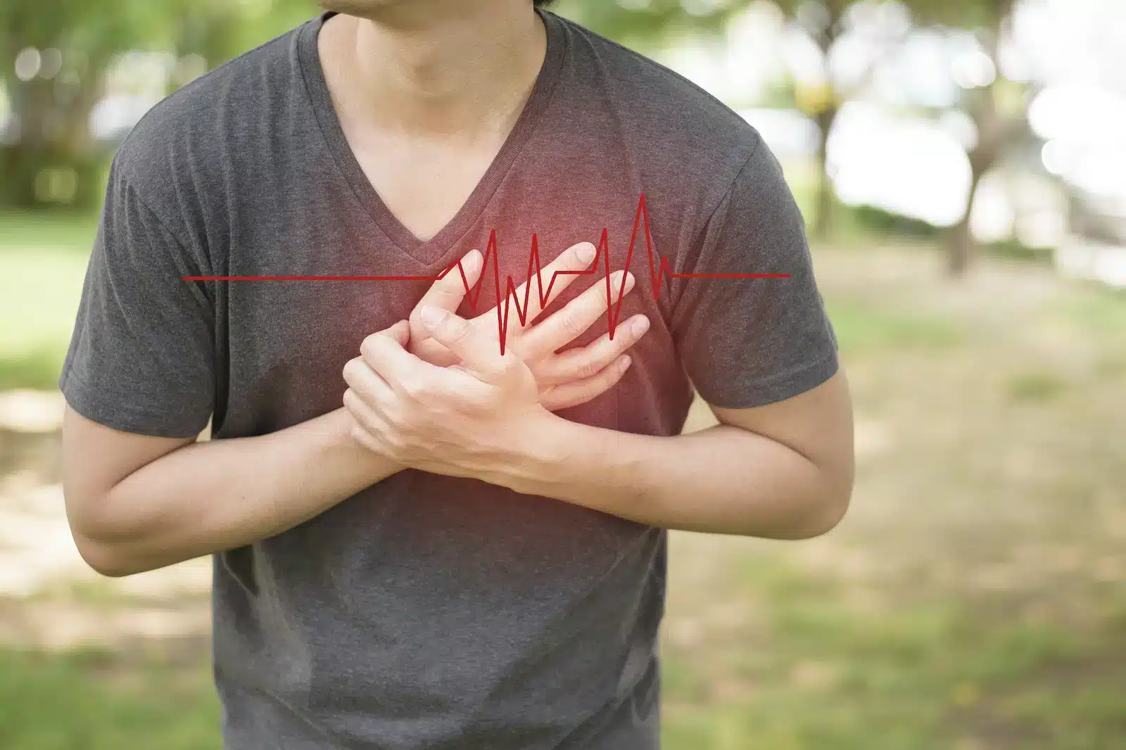 Man showing symptoms of methamphetamine overdose