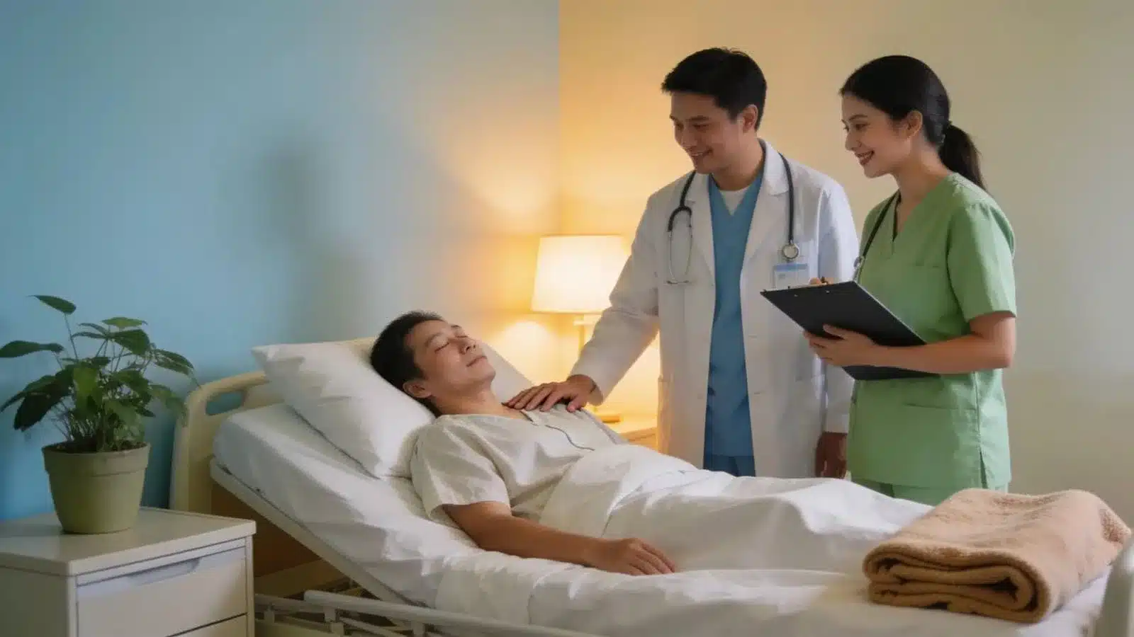 Patient recovery environment illustrating medically supervised benzodiazepine withdrawal