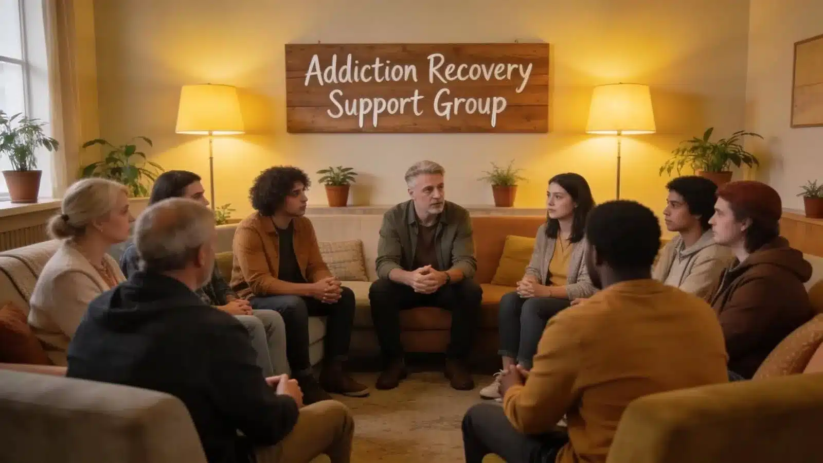 Supportive community discussion on addiction recovery fostering understanding and compassion